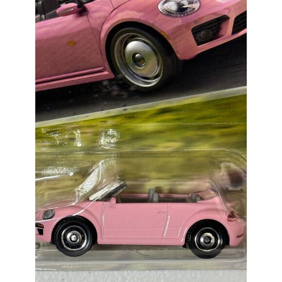Matchbox 2019 VW Beetle Convertible Pink Die-Cast Car Retro Toy Collectible - Picture 3 of 6